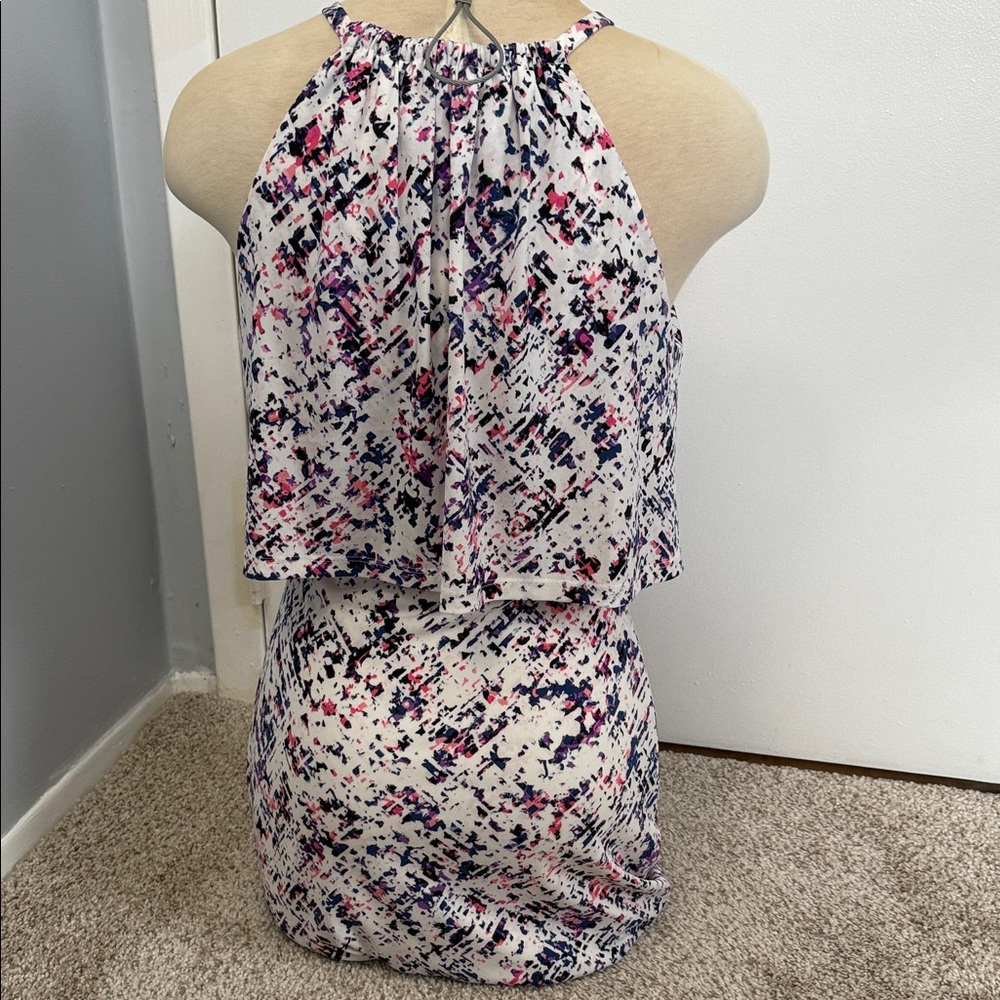 GUESS Halter Neck Dress with Abstract Print - Picture 3 of 4